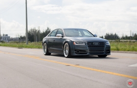 AUDI S8 НА КОВАНЫХ ДИСКАХ VOSSEN LC-106T