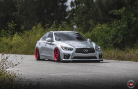 INFINITI Q50 НА КОВАНЫХ ДИСКАХ VOSSEN LC-104