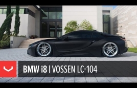 BMW I8 НА КОВАНЫХ ДИСКАХ VOSSEN LC-104