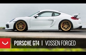 PORSCHE GT4 НА КОВАНЫХ ДИСКАХ VOSSEN LC-104