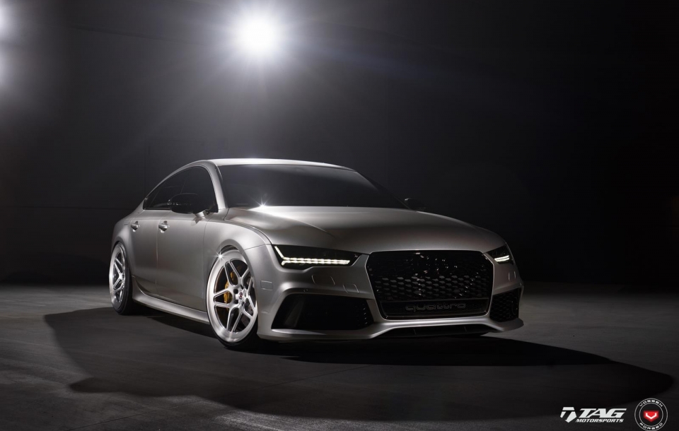 AUDI RS7 НА КОВАНЫХ ДИСКАХ VOSSEN LC-104