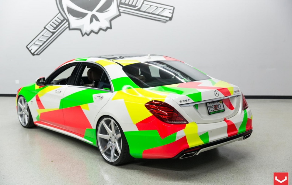 MERCEDES BENZ S класс на дисках CV7